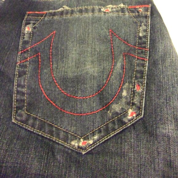 True Religion Slim Moto Distressed Colored Jeans Size 42-44 New Men - Picture 11 of 15